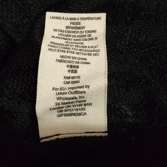 Vintage Free People Leopard Jaqard Black Fit & Flare Mini Skirt US M/L - Picture 7 of 7